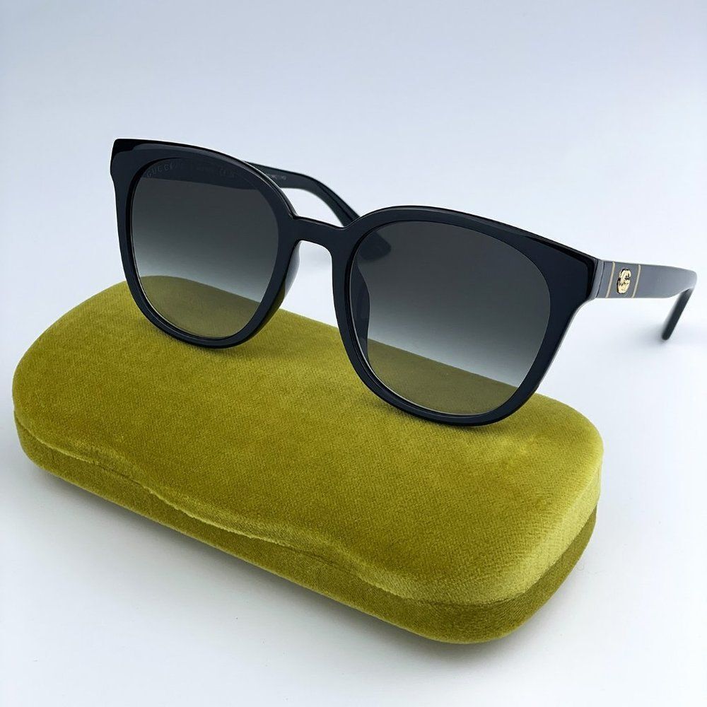 NEW Gucci GG1122SA 001 Black Grey Gradient Women Sunglasses